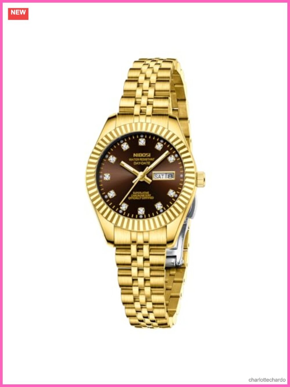 Women's Analog Quartz Watch Stainless Steel Day Date Minimalist